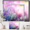 Designart - Growing and Blooming Lavender - Floral Framed Canvas Art print